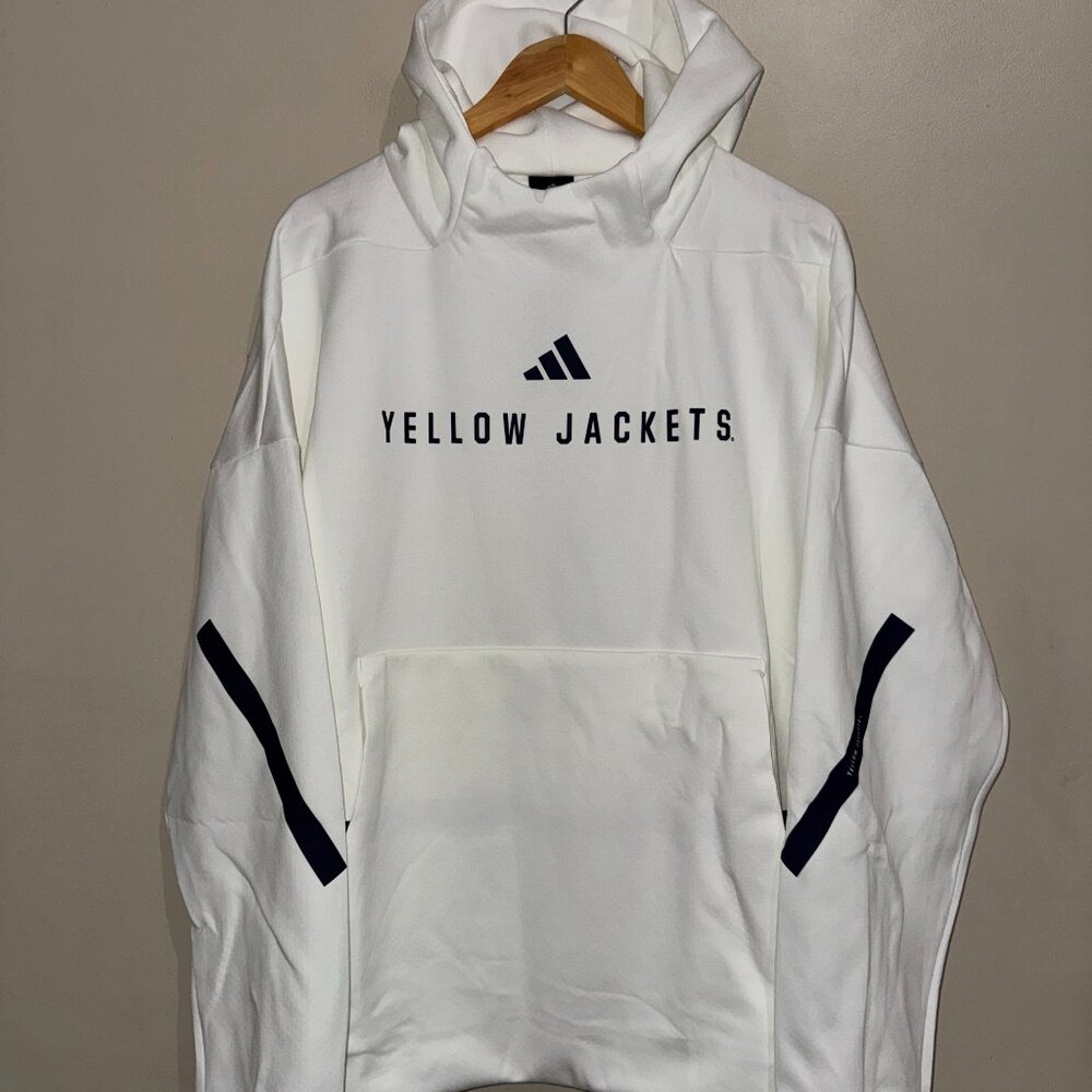 adidas Georgia Tech Yellow Jackets Football Team Issue PE ZNE Hoodie Mens NEW